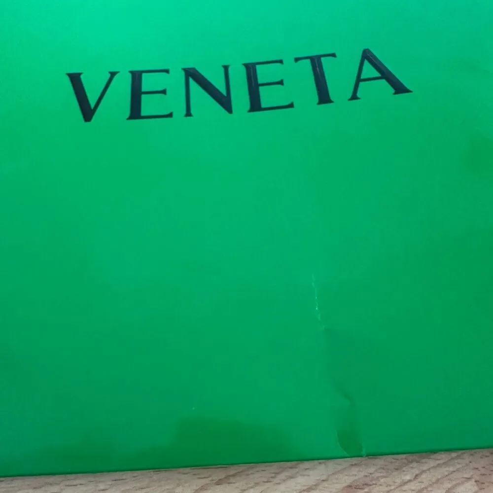 Bottega Veneta Paper Shopping Bag - green medium, 16.5